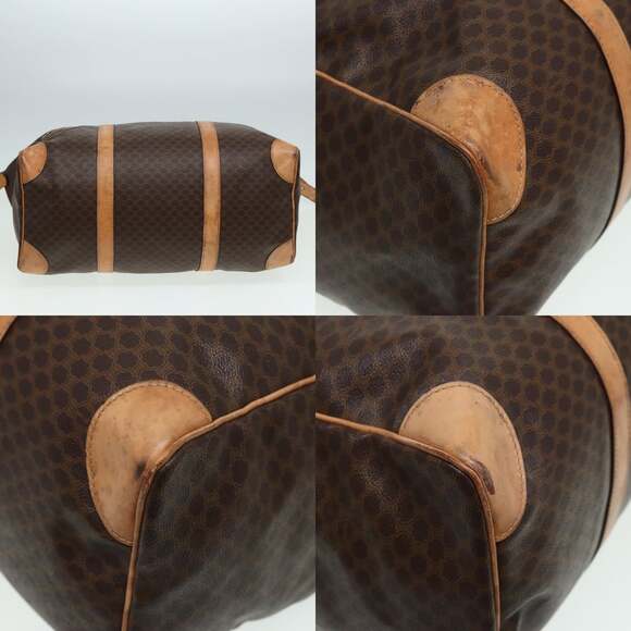 CELINE Macadam Canvas Boston Bag Pvc Leather Brown - Picture 10 of 13